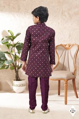 boys stylish indo western ethnic set thread work for festive 3