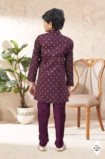 boys stylish indo western ethnic set thread work for festive