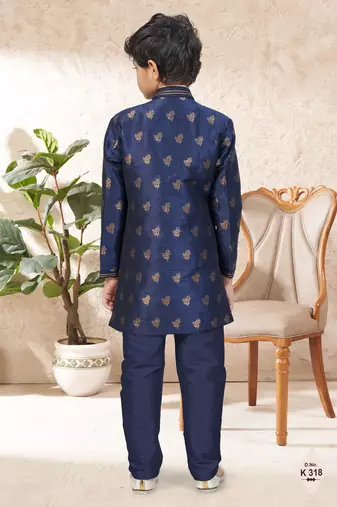 boys stylish indo western ethnic set thread work for festive