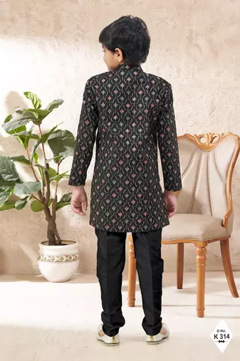 boys stylish indo western ethnic set thread work for festive