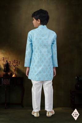 boys stylish indo western ethnic set thread work for festive 3