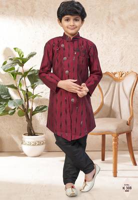 boys stylish indo western ethnic set thread work for festive 1