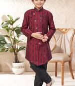 boys stylish indo western ethnic set thread work for festive