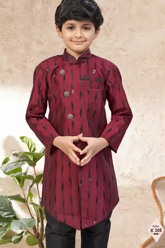 boys stylish indo western ethnic set thread work for festive