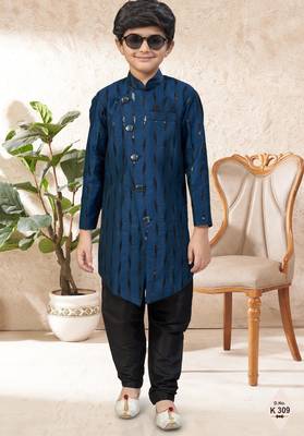 boys stylish indo western ethnic set thread work for festive 1