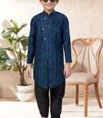 boys stylish indo western ethnic set thread work for festive