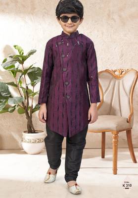boys stylish indo western ethnic set thread work for festive 1
