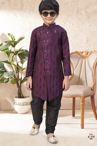 boys stylish indo western ethnic set thread work for festive