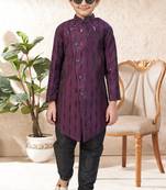 boys stylish indo western ethnic set thread work for festive