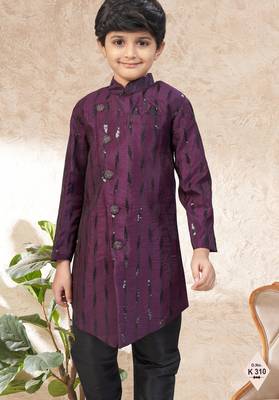 boys stylish indo western ethnic set thread work for festive 2
