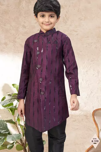 boys stylish indo western ethnic set thread work for festive