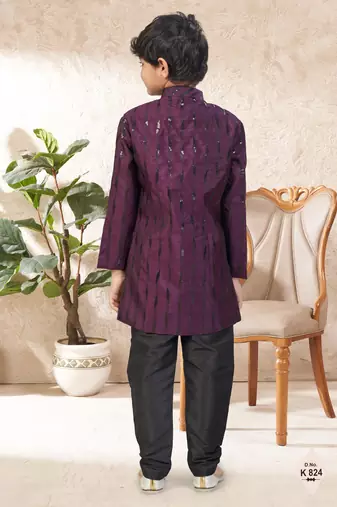 boys stylish indo western ethnic set thread work for festive