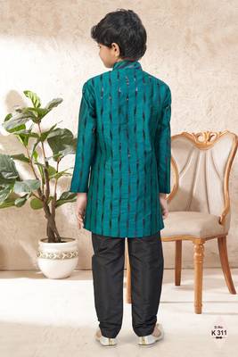 boys stylish indo western ethnic set thread work for festive 3