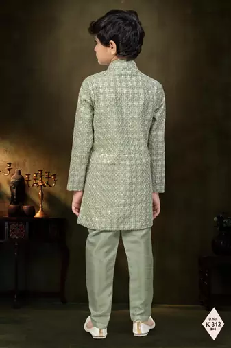 boys stylish indo western ethnic set thread work for festive
