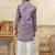 boys ethnic jacquard kurta pajama set thread work for festive