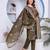 Cotton cambric straight kurti-pant-dupatta set