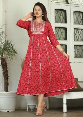 Reyon anarkali gawn 1