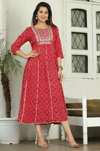 Reyon anarkali gawn