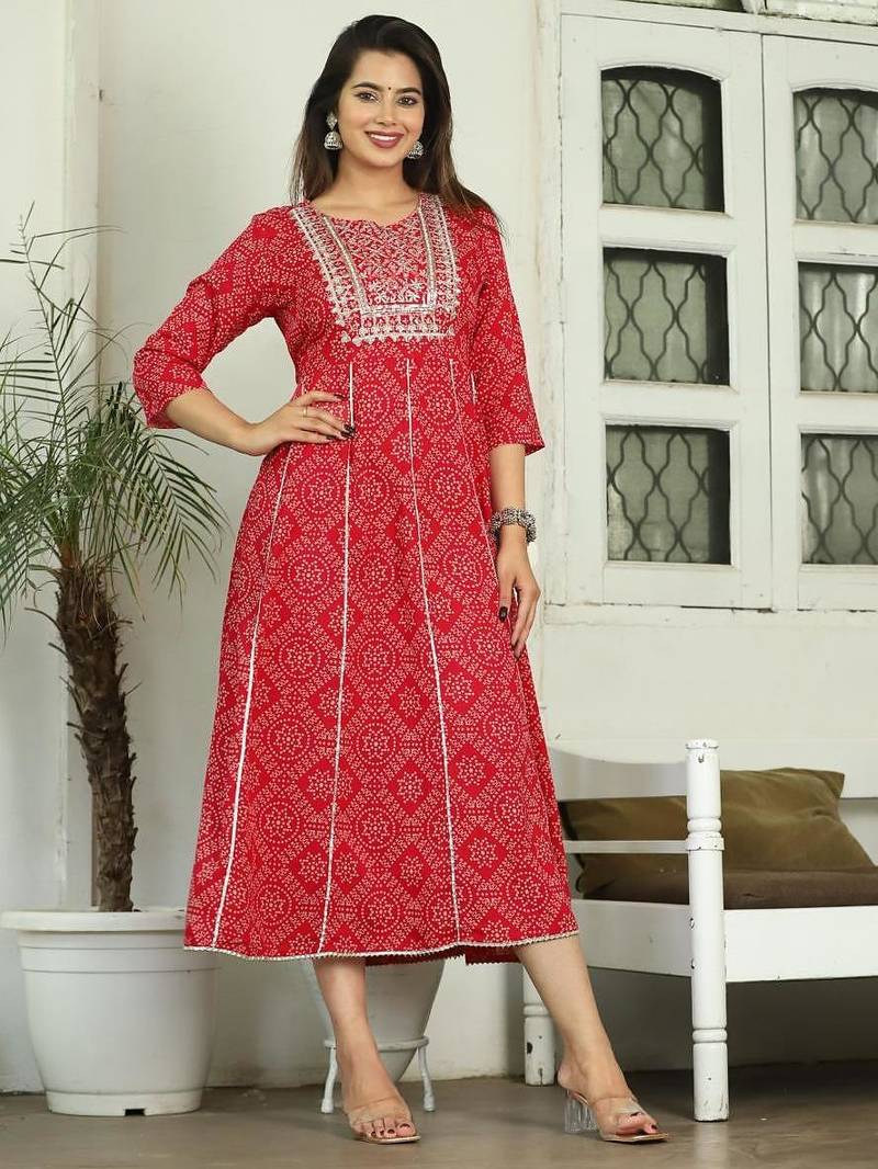 Reyon anarkali gawn