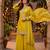 Tora silk embroidered palazzo suit with matching dupatta