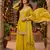 Tora silk embroidered palazzo suit with matching dupatta