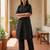 Cotton cambric kurti-pant cord set