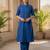 Cotton cambric kurti-pant cord set