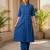 Cotton cambric kurti-pant cord set