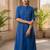 Cotton cambric kurti-pant cord set