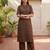 Cotton cambric kurti-pant cord set