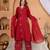 Cotton a-line kurti-pant-dupatta set