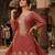 Tora silk embroidered palazzo suit with matching dupatta