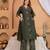 Cotton a-line kurti-pant-dupatta set
