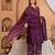 Cotton a-line kurti-pant-dupatta set