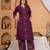 Cotton a-line kurti-pant-dupatta set