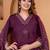 Cotton a-line kurti-pant-dupatta set