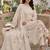Cotton cambric a-line kurti-pant-dupatta set