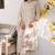Cotton cambric a-line kurti-pant-dupatta set