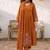 Cotton cambric a-line kurti-pant-dupatta set