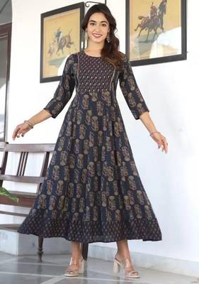 Reyon anarkali gawn 1