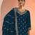 Morpich color embroideried faux georgette semi stitched salwar suit