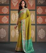  patola silk blend sarees for festive & wedding wear