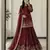 Maroon Heavy Embroidery Sequins Work Lehenga  Set