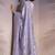 Lavender rasberry silk thread embroidery with sequins work saree with blouse