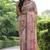 Cream tussar silk floral printed saree with blouse