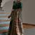 Green banarasi silk paithani woven saree with blouse