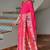 Rani pink banarasi silk paithani woven saree with blouse