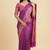 Banarasi cotton silk saree in magenta  with   zari booti   work