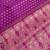 Banarasi cotton silk saree in magenta  with   zari booti   work
