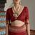 Maroon banarasi silk paithani woven saree with blouse